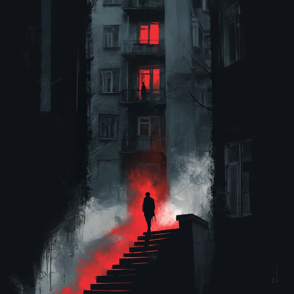 Тень в окне напротив